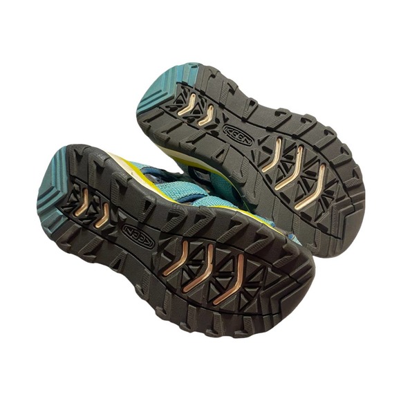 Toddler Keens Teal Blue and Yellow sandal waterproof shoes size 8 infant… - Picture 9 of 9